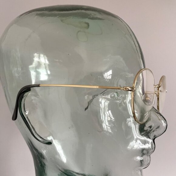 Matsujaki Japan Thin Gold Round Glasses Frames - 53-19-138 - Picture 5 of 9